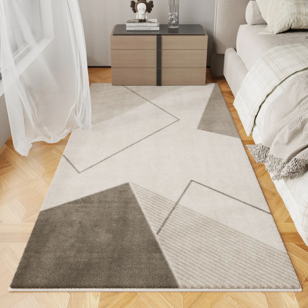 

Cream wind bedroom bedside blanket light luxury retro French 2024 new living room premium non-slip floor mat