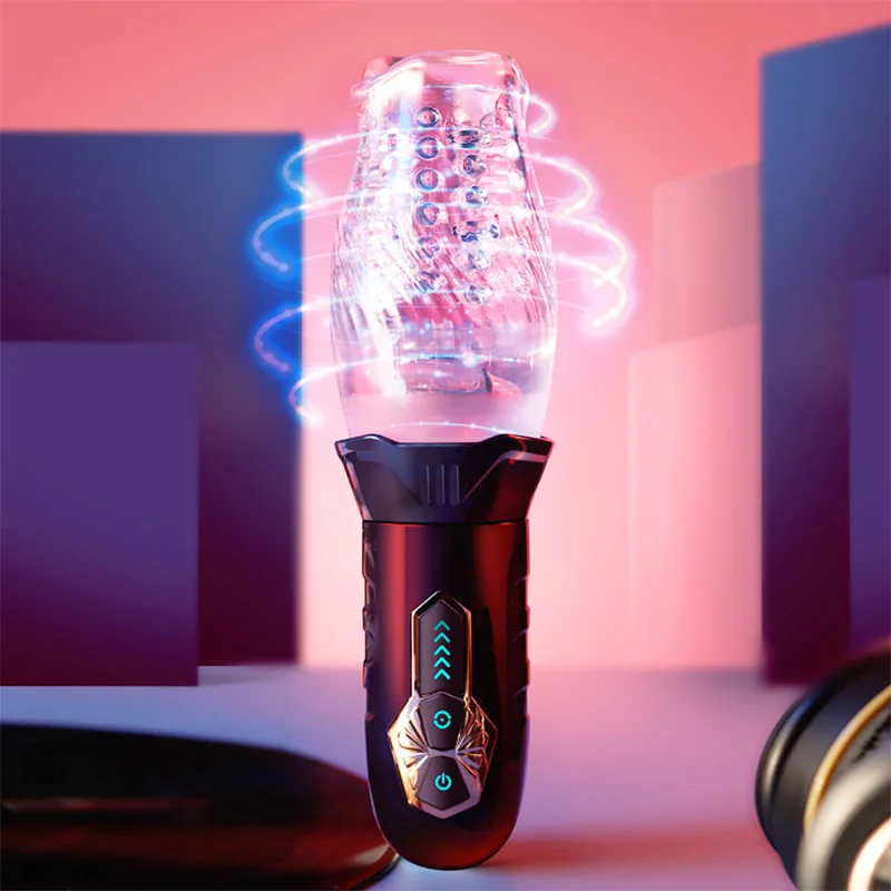 

360° Rotation Male Masturbator Cup Automatic Sucking Vibrators Blowjob Adult Toys Machine for Men