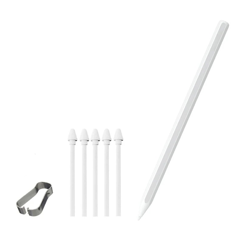  Comfortable Grip Lightweight Plastic Styluses Set with Replacement Tips Ensuring Reliable Touch Performances on Tablets