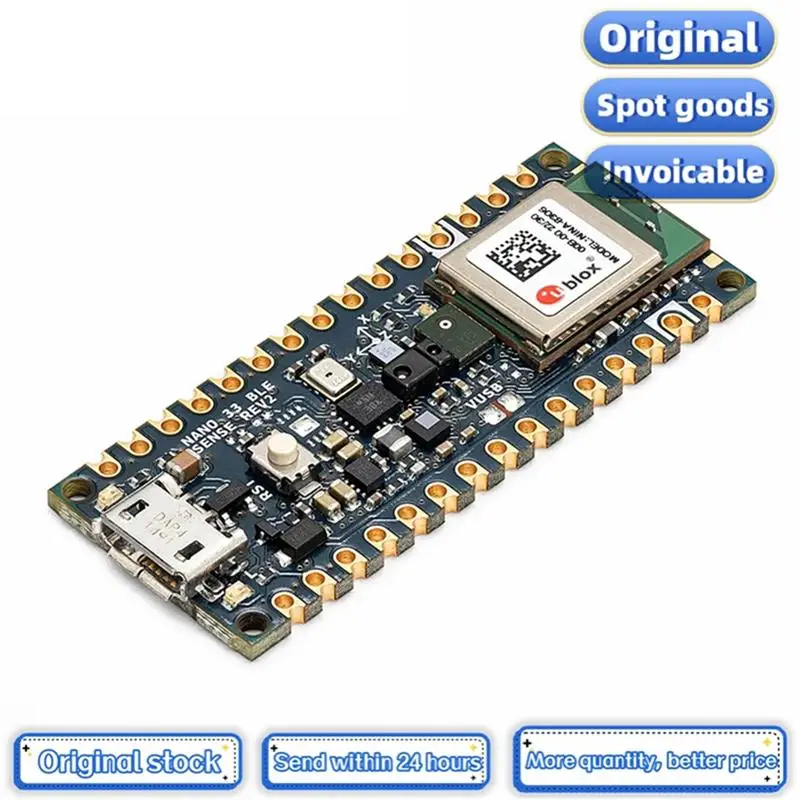 Top 1PCS//LOT ARDUINO NANO 33 BLE SENSE REV2 ABX00069 Development board nRF52840 100% Original stock