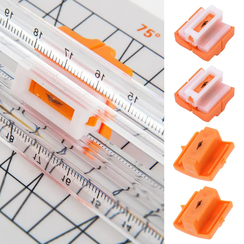 Triple Track Paper Trimmer Blades Photo Paper Cutter Guillotine Card Trimmer Ruler Art Knife Home Office Mini Paper Cutter