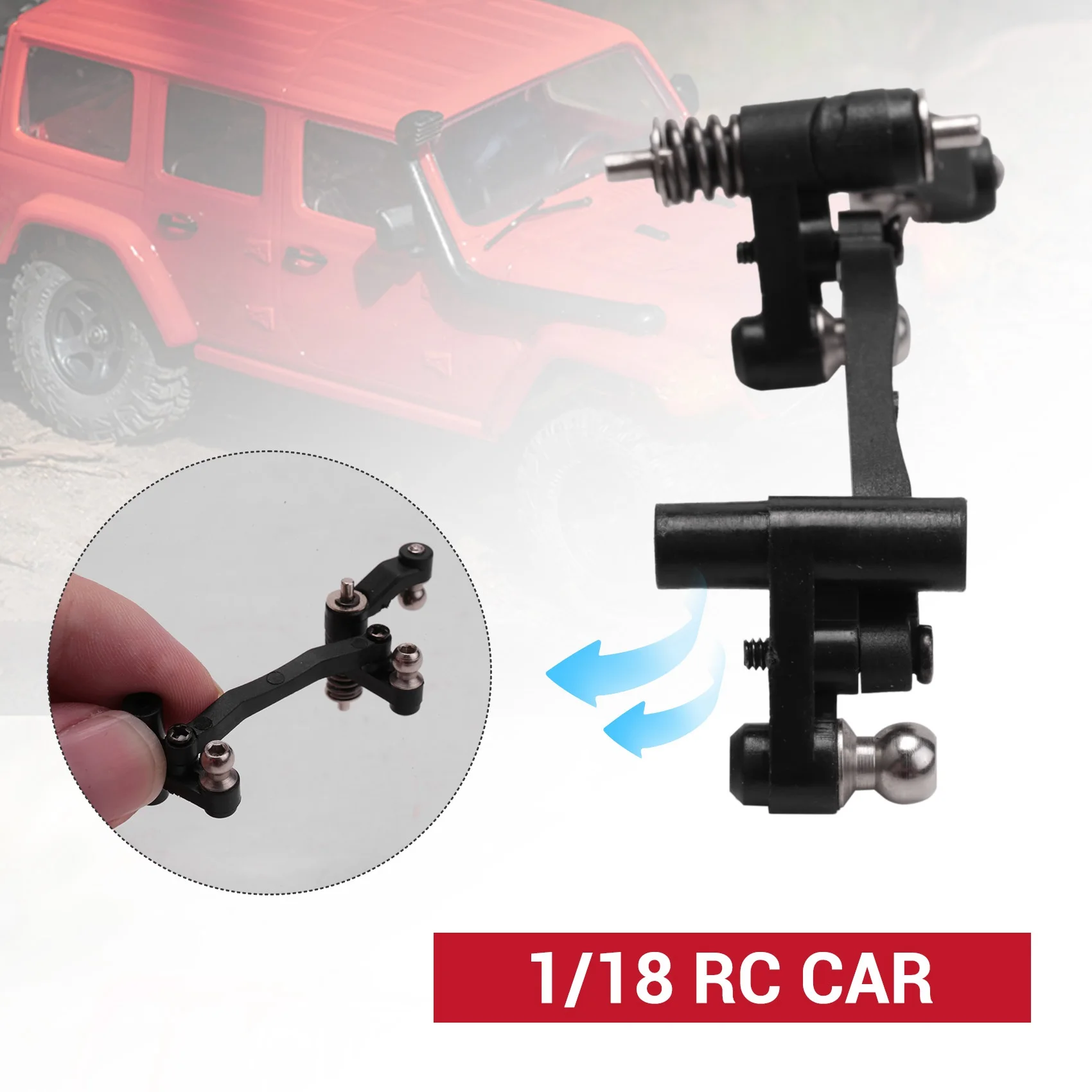 A08E-PX9300-06 Steering Linkage Assembly For Pxtoys PX9300 PX 9300 9301 9302 1/18 RC Car Spare Parts view 5