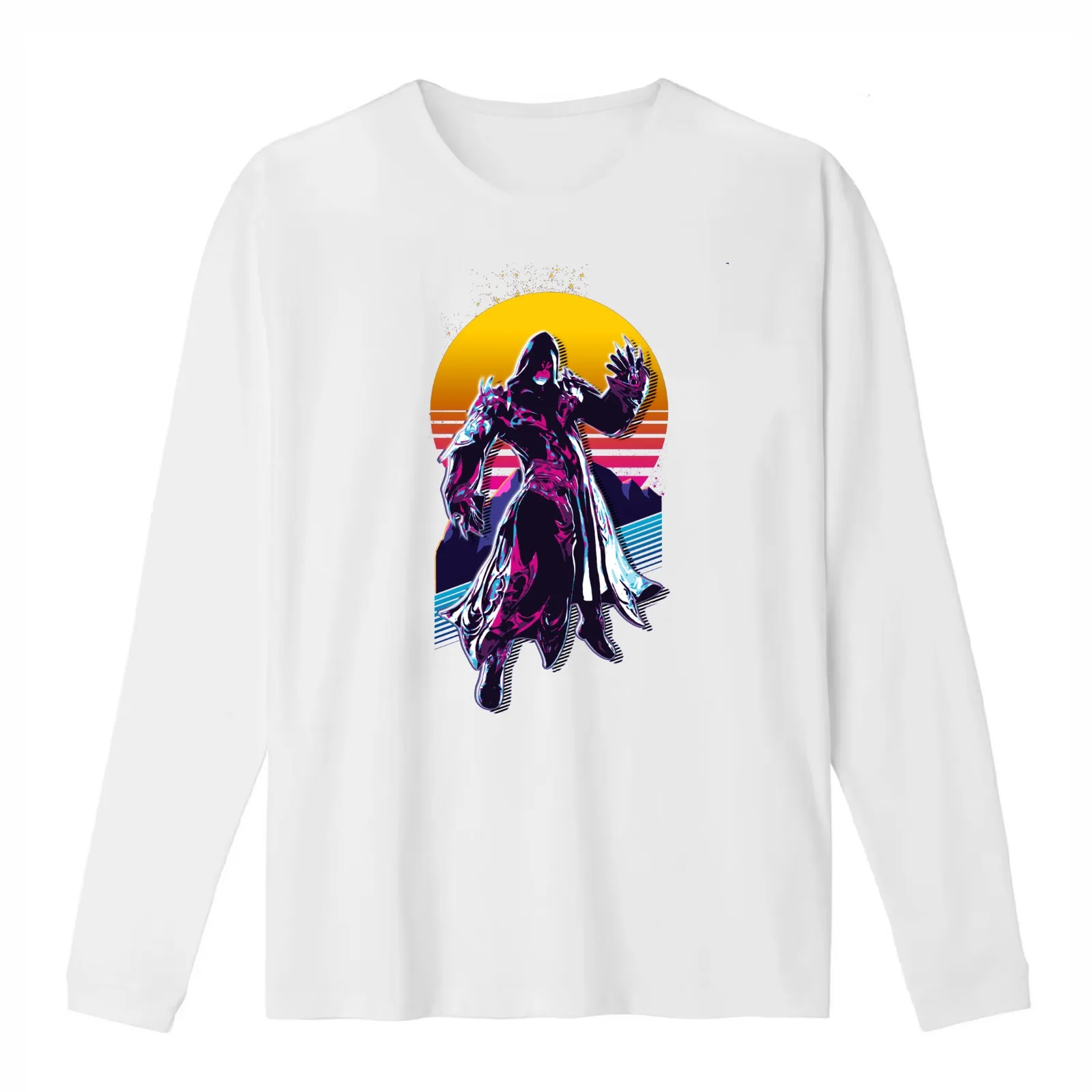 Lahabrea - FFXIV *80s retro* T-Shirt Summer Casual Cotton Tee Oversized Streetwear Tops Vintage Graphic Print 100% Cotton