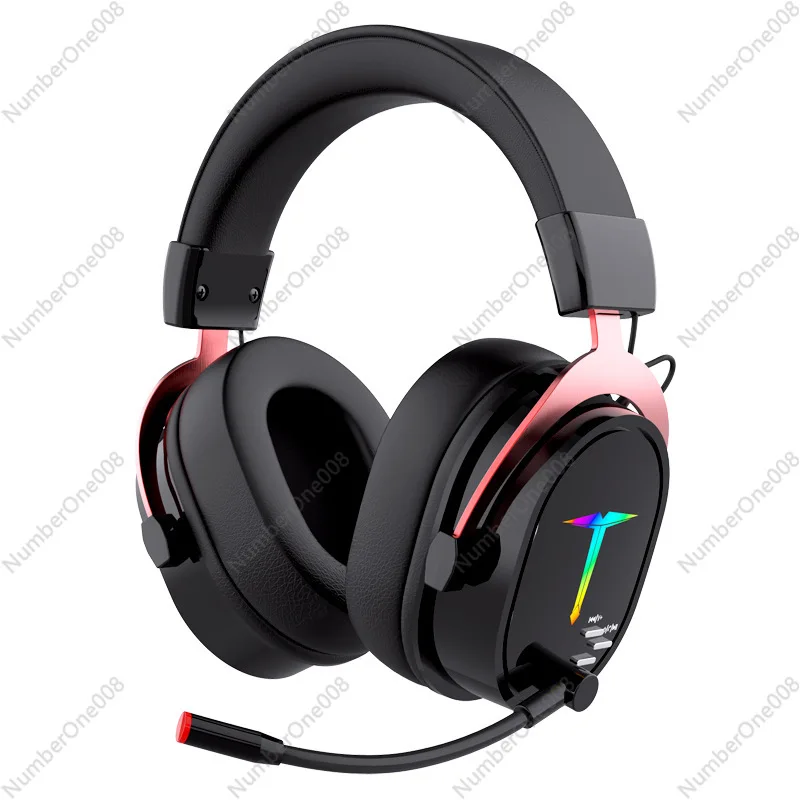 Wireless Headset with Microphone, Gaming Bluetooth Headphones, Compatible Computers Phones 2.4G Earphones Switchable Wired