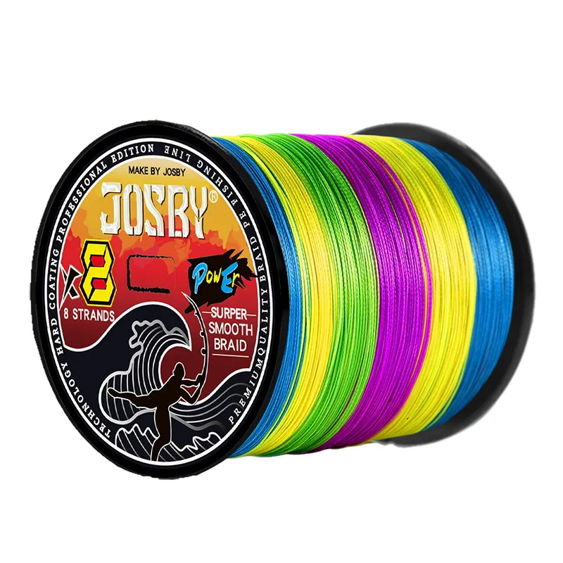 JOSBY Braided Fishing Line 8 Strand 300m Japanese Multifilament Carp Wire Sea Spinning Super Strong Smooth 100% PE Woven Thread