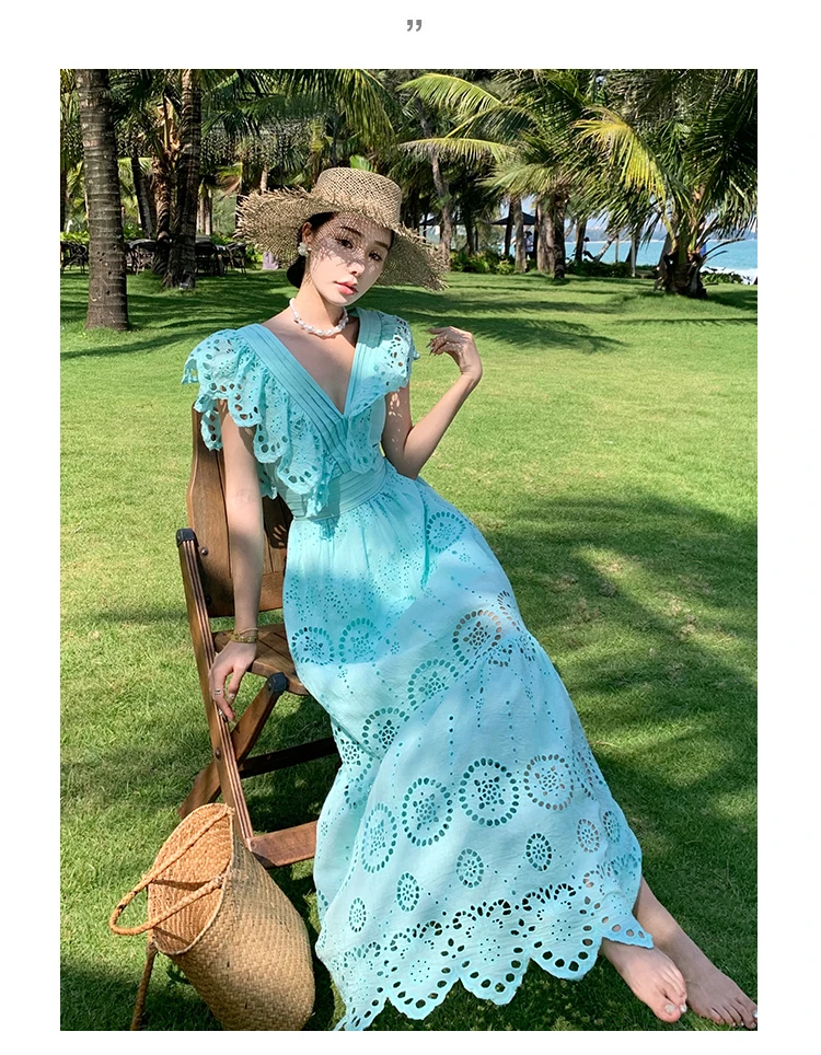 princess polly baby blue dress Shop Boho Dresses & Rompers main image 1