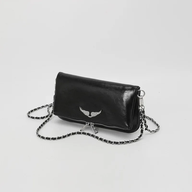 Light Luxury Chain Envelope Bag Glossy Multi-color Shoulder Bag Fashion Diamond Crossbody Armpit Women's Bag