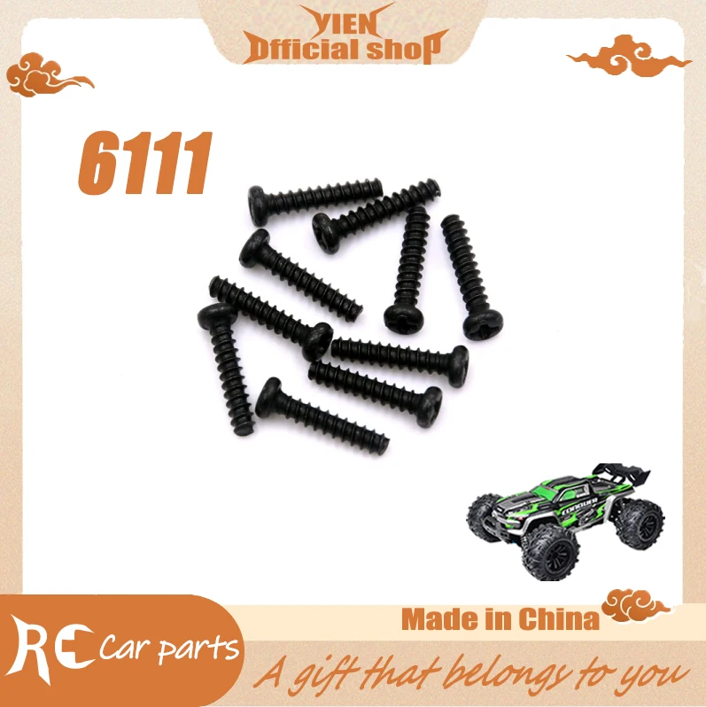 SCY 16102 1/16 RC Car Original Spare Parts 6111 2*10mm screws  Suitable for SCY 16101 16102  Car Be worth having