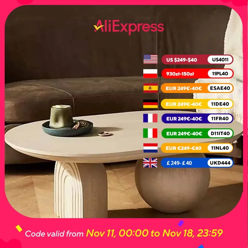 

Hardcover Nordic Coffee Table Clear Oval Unique Floor Modern Coffee Table Design Apartamento Mesa Centro Salon Home Furniture