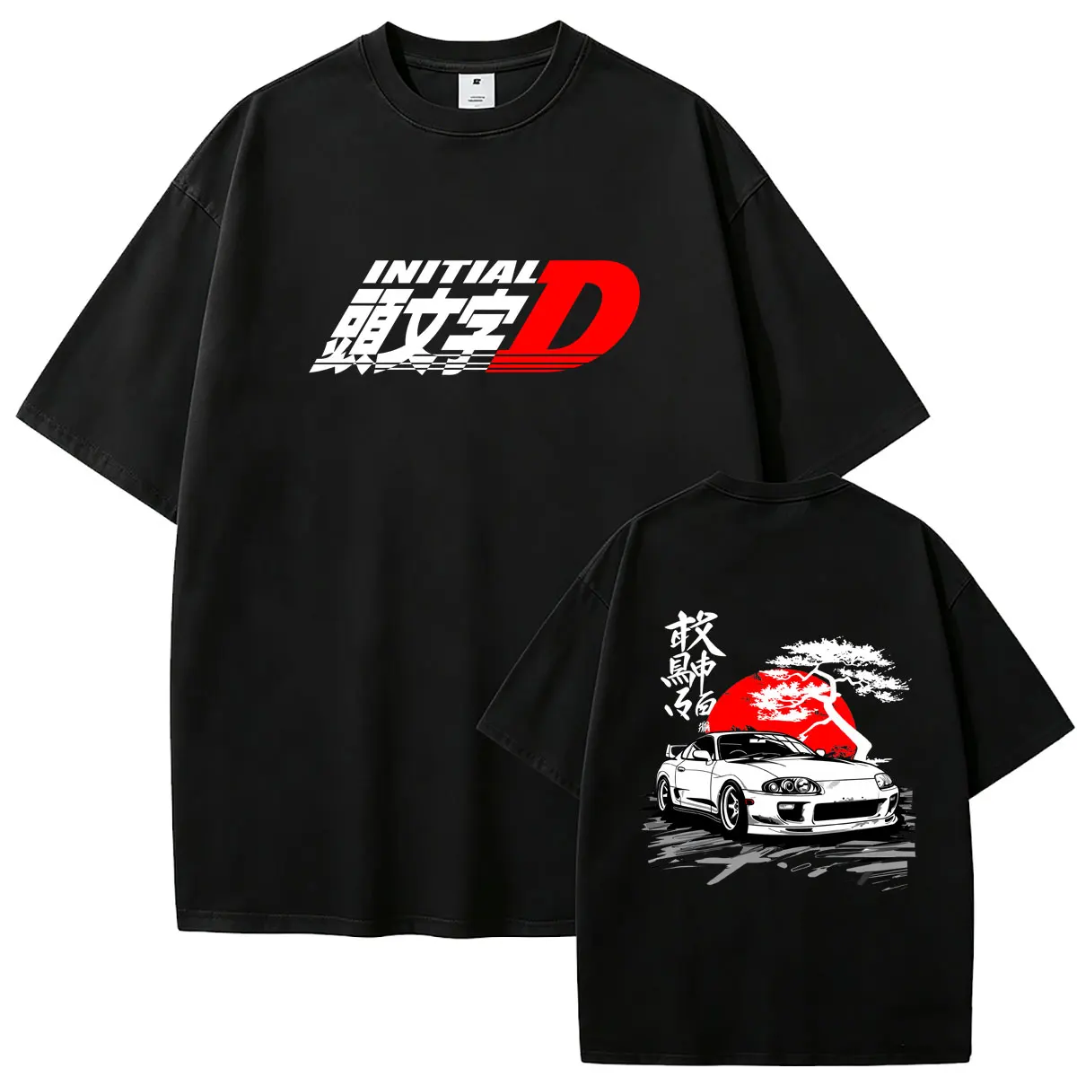 Anime Initial D Drift AE86 Takumi Fujiwara Graphic T-shirt Men's Women Clothing Cartoon Manga Streetwear Male Fashion T Shirts