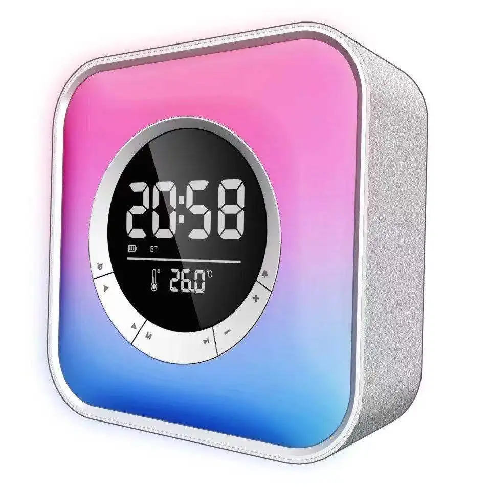 FooHee altoparlante Bluetooth RGB luce sveglia linea In Radio temperatura FNP10