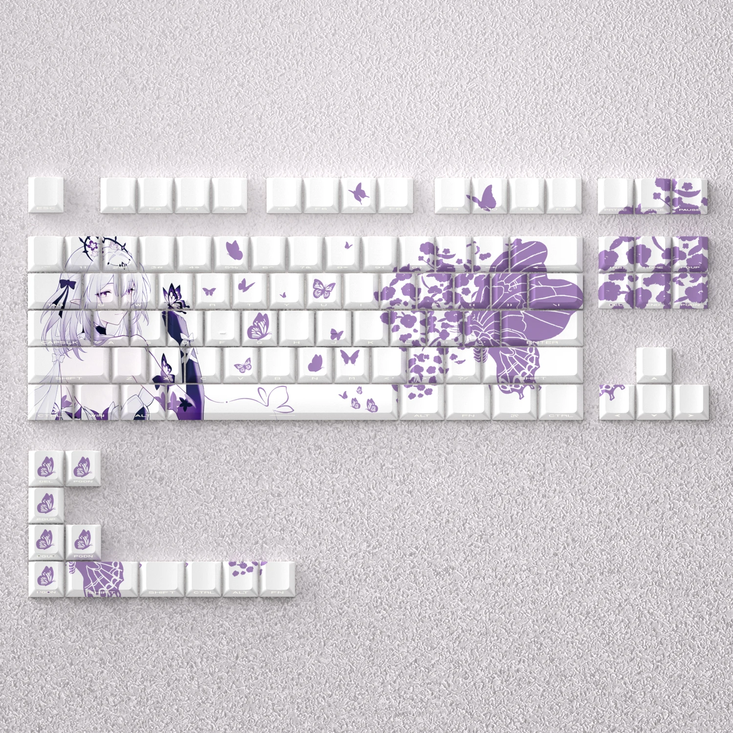 Butterfly keycap two-dimensional original height five-sided sublimation PBT adapter 6065687587 keyboard