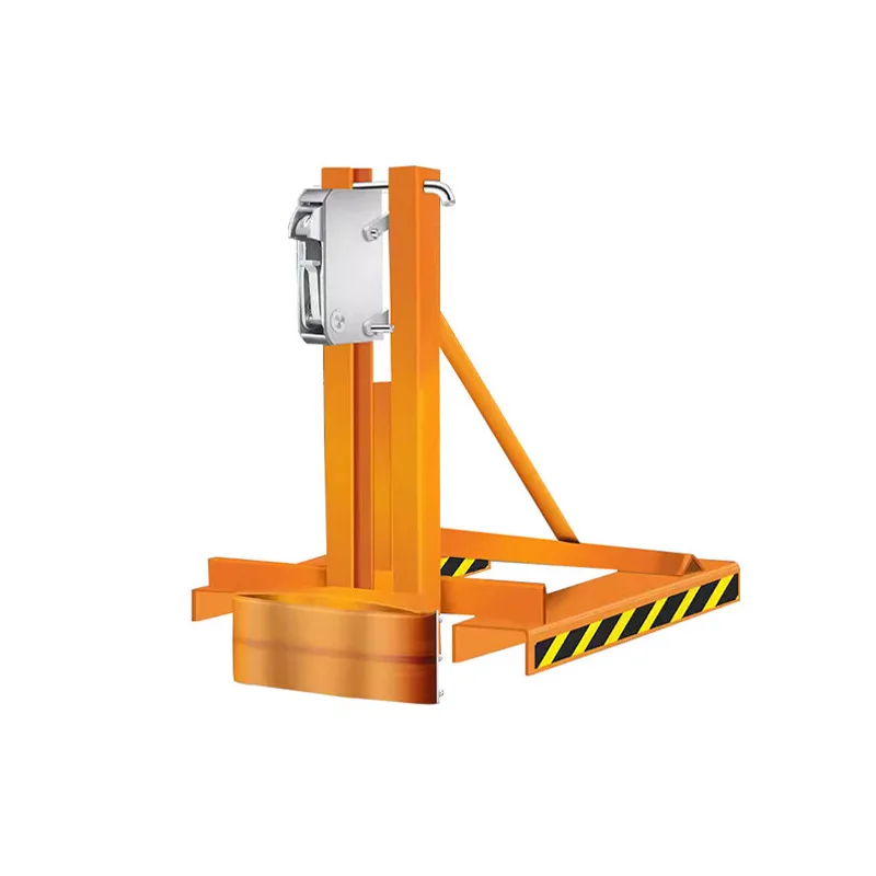 Heavy Duty Double Drum Eagle Jaw Clamp For Forklift With Pure Mechanical Structure  Per Barrel For Steel Plastic Barrel Handling