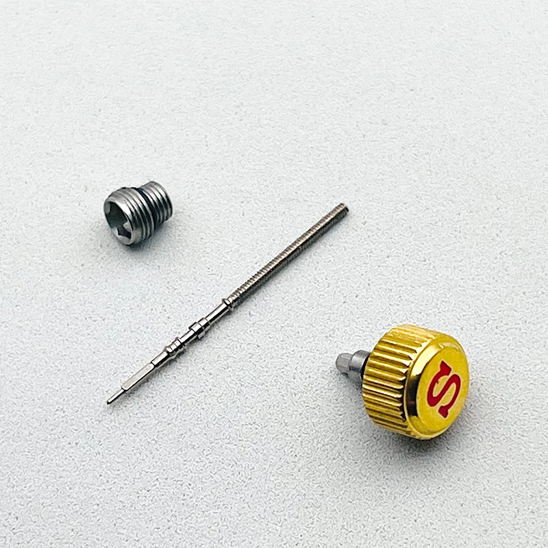 7mm Stripe Watch Crown SKX007 PVD Stainless Steel Crown Fits Seiko SKX009 SKX011 SRPD NH35 NH36 Movements Case Repair Parts