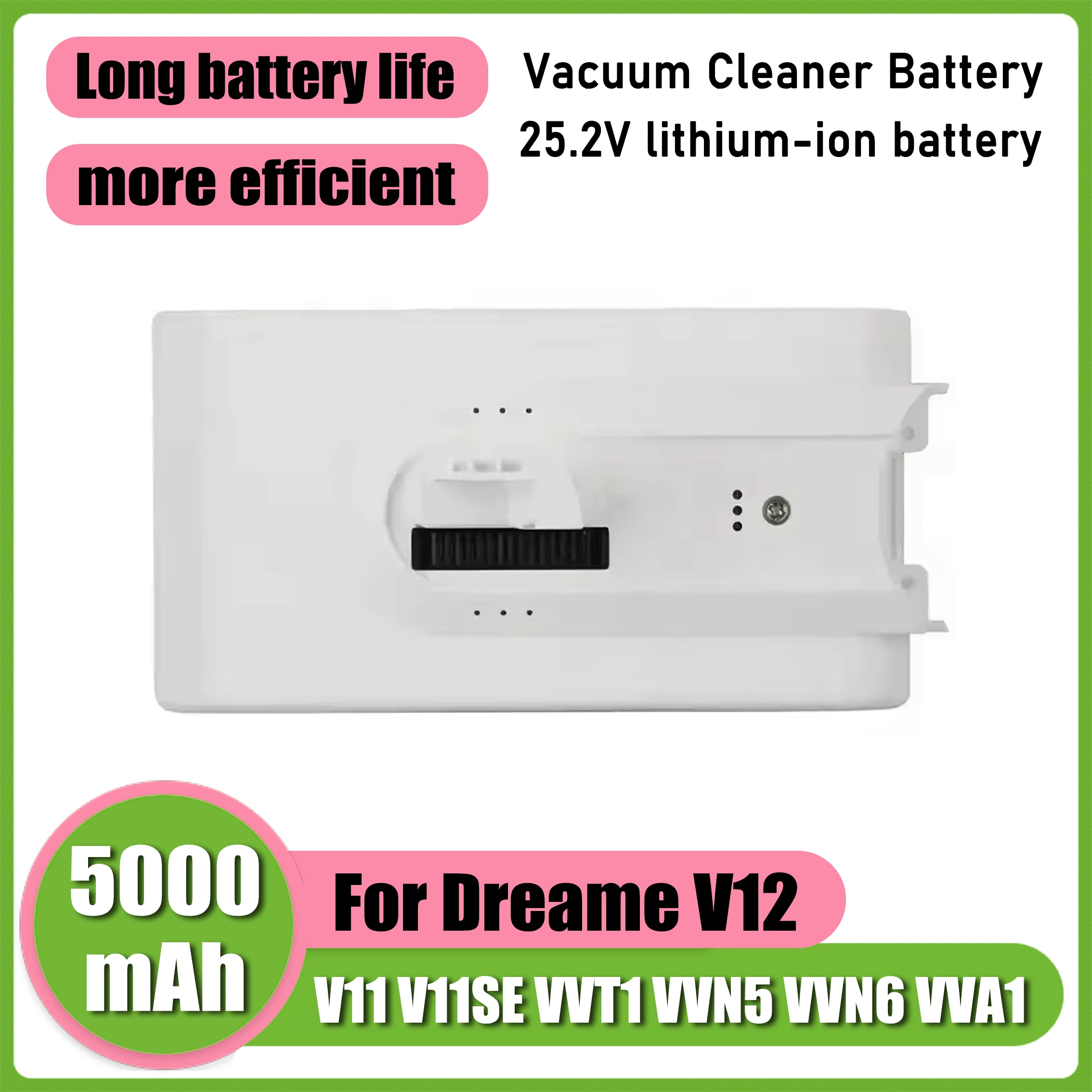 Литиевый аккумулятор 25,2 В, 5000 мАч, 7S1P, для беспроводных пылесосов Dreame V11 V11SE V12 V12pro VVT1 VVN6 VVA1 VVN5