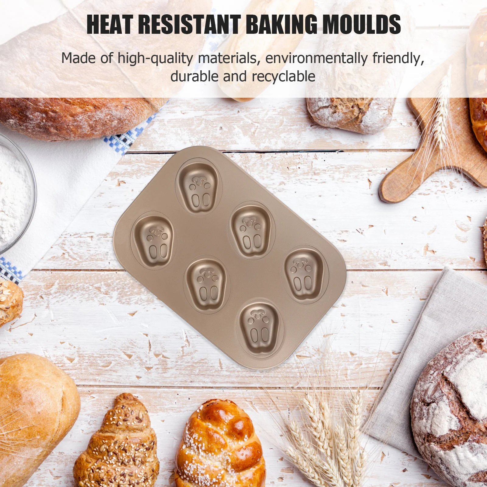 

Kitchen Baking Mold Fish Cake Baking Mold 6 Cavity Non Stick Carbon Steel Pan For Kids Snack Party Kitchen Bakeware