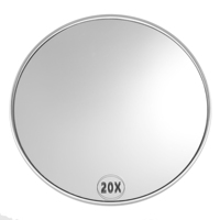 20X Portable Makeup Mirror Round Magnification Mirror With Suction Cup Blackhead Magnifying Mirror For Bathroom Make Up Vanity