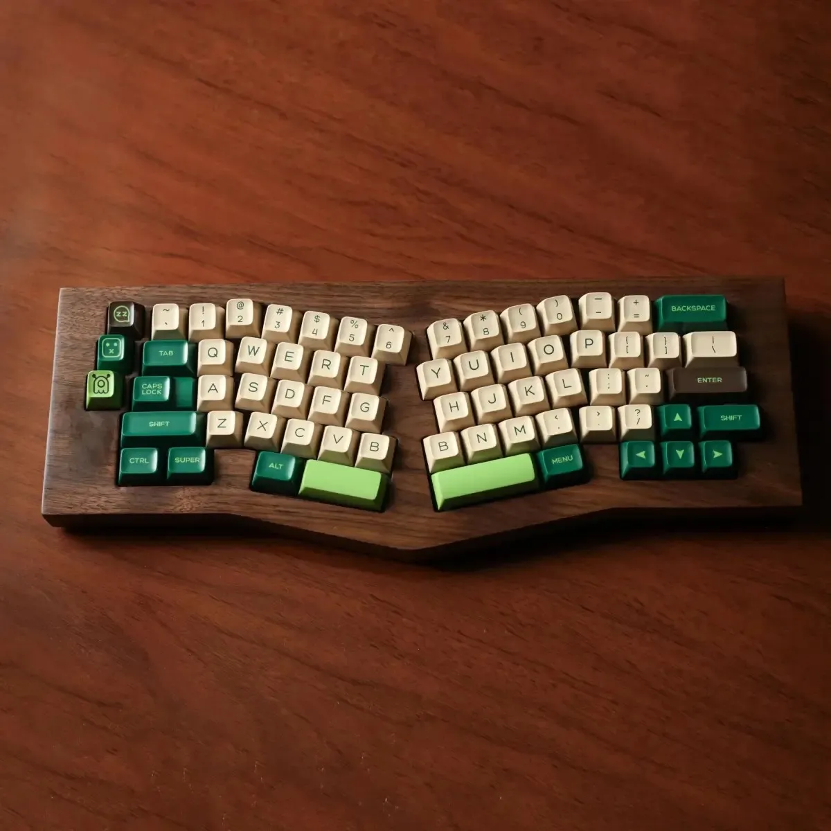 180 Keys Double Shot PBT Keycaps SA Profile Vintage green  Keyboard Keycaps for Gateron MX Switches Mechanical Gamer Keyboard