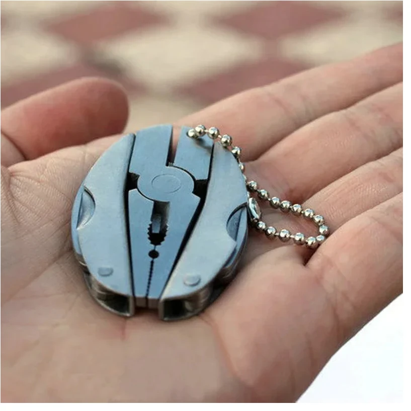 

EDC Tools Travel Kits Portable Multifunction Folding Plier Stainless Steel Foldaway Knife Keychain Screwdriver Camping Survival