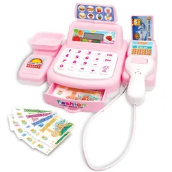 Simulação Compras Dinheiro Casa Brinquedos Jogo Eletrônico Iluminação E Efeitos Sonoros Brinquedos Caixa Do Supermercado