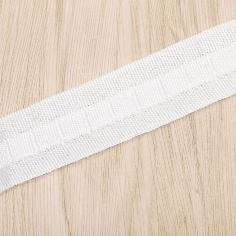 30m/100m High Quality For Curtains Accessories 2.5cm Wide Curtain Cloth Belt Grommet Punching Hook Curtain Pleated Accessories