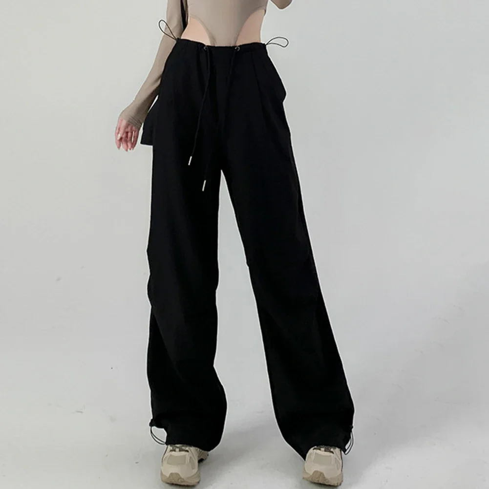 

For Everyday Outfits Straight Leg Trousers Glam Casual Pants Daily Casual Wear Black Glam Fashion Casual Pants