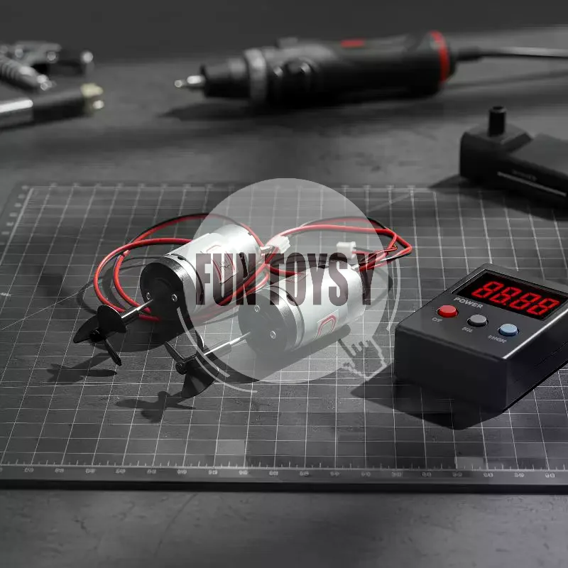 7.4V Underwater Thruster 390 Built-in Boat Motor with Propeller for ROV Underwater Drone Upgrade Accessory