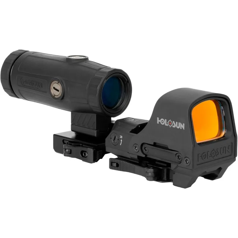 HOLOSUN HS510C & HM3X Combo Multi-Reticle Circle Dot Open Reflex Sight w/3x Flip-to-Side Magnifier 510C-HM3X