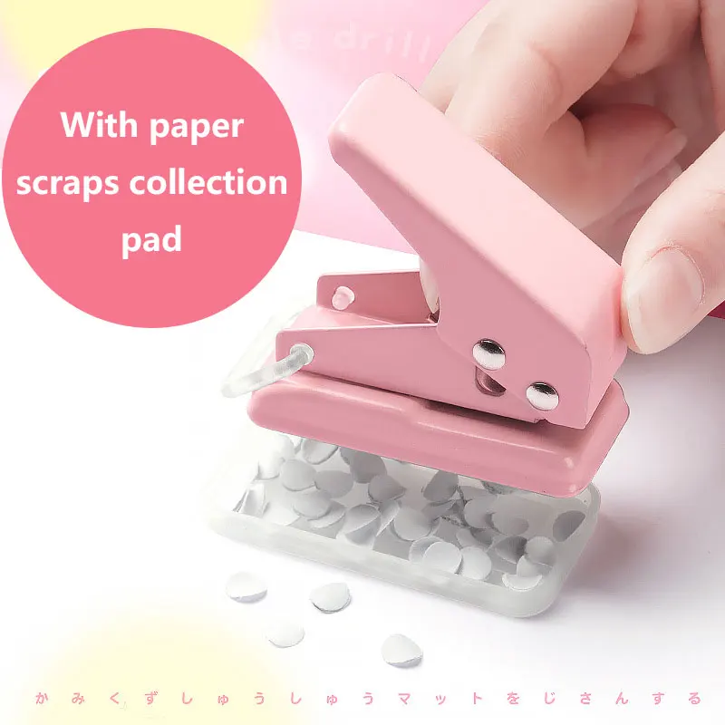 Mini Manual Hole Punching  Hole Paper Circle Cutter Book Binding Machine Puncher School Binding Supplies Stationery