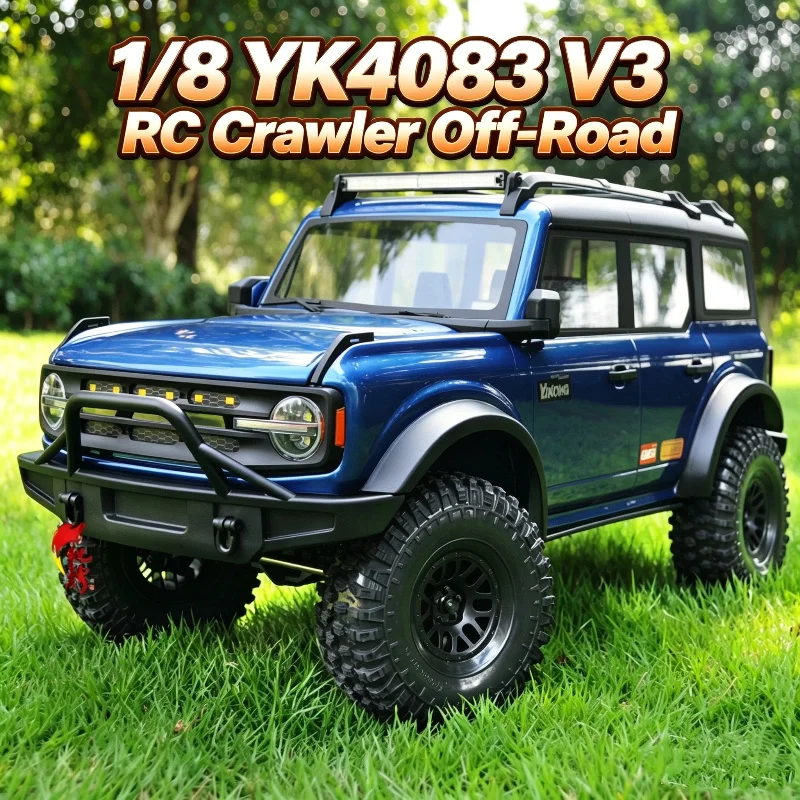 Hot YK4083 V3 1/8 Remote Control Simulation Ford Climbing Off-road Vehicle 4WD RC Electric High and Low Speed Model With Lights