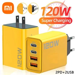 Câble de chargeur ultra rapide pour Xiaomi iPhone Samsung, chargeur ultra rapide, 4 ports USBC PD, charge rapide VopeC, 10A, 120W