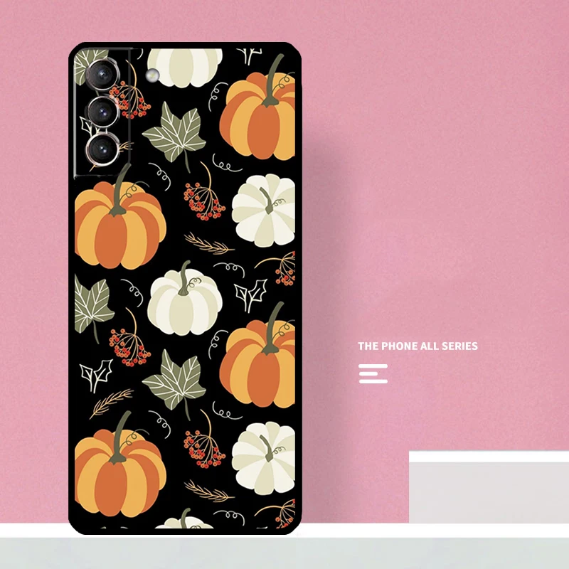 Autunno foglie autunno zucca custodia di Halloween per Samsung Galaxy S20 FE S21 S22 S23 Ultra S8 S9 S10 Note 10 Plus 20 Ultra Cover