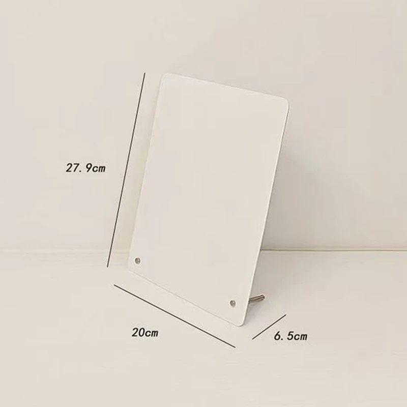 Desktop Magnetic Bulletin Board with Stand: Metal Display Panel & Magnetic Clamps for Office/Home Organization