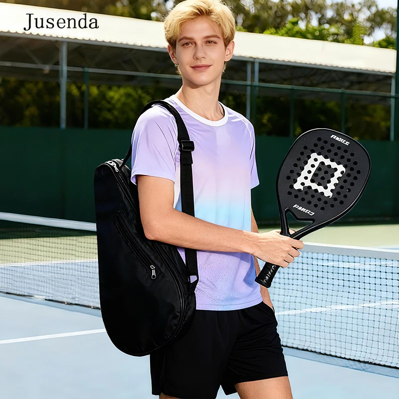 Jusenda الأصلي الجديد باديل تنس Rakcet حقيبة عالية الجودة المحمولة أكسفورد باديل مضرب غطاء قابل للتعديل حزام حقيبة