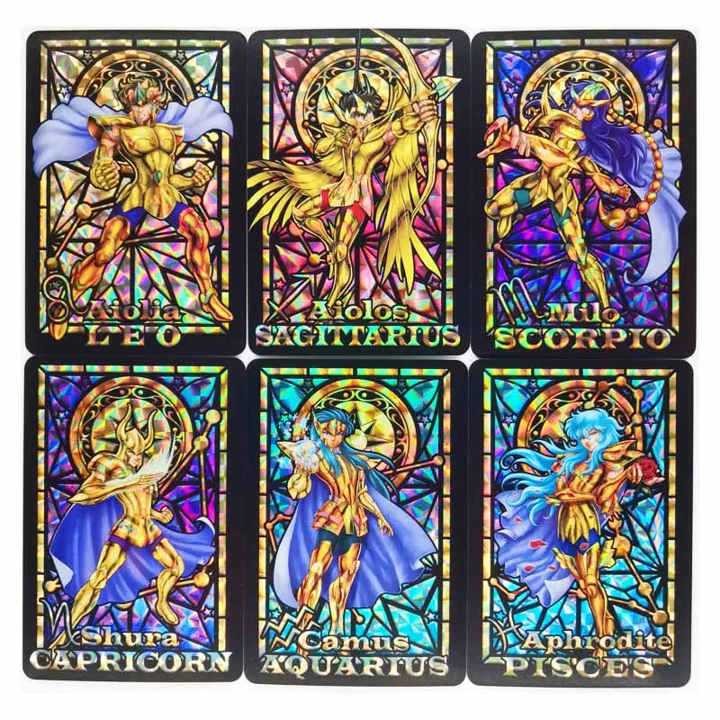 12pcs/set Saint Seiya Soul of Gold The Signs of The Zodiac Toys Hobbies Hobby Collectibles Game Collection Anime Cards