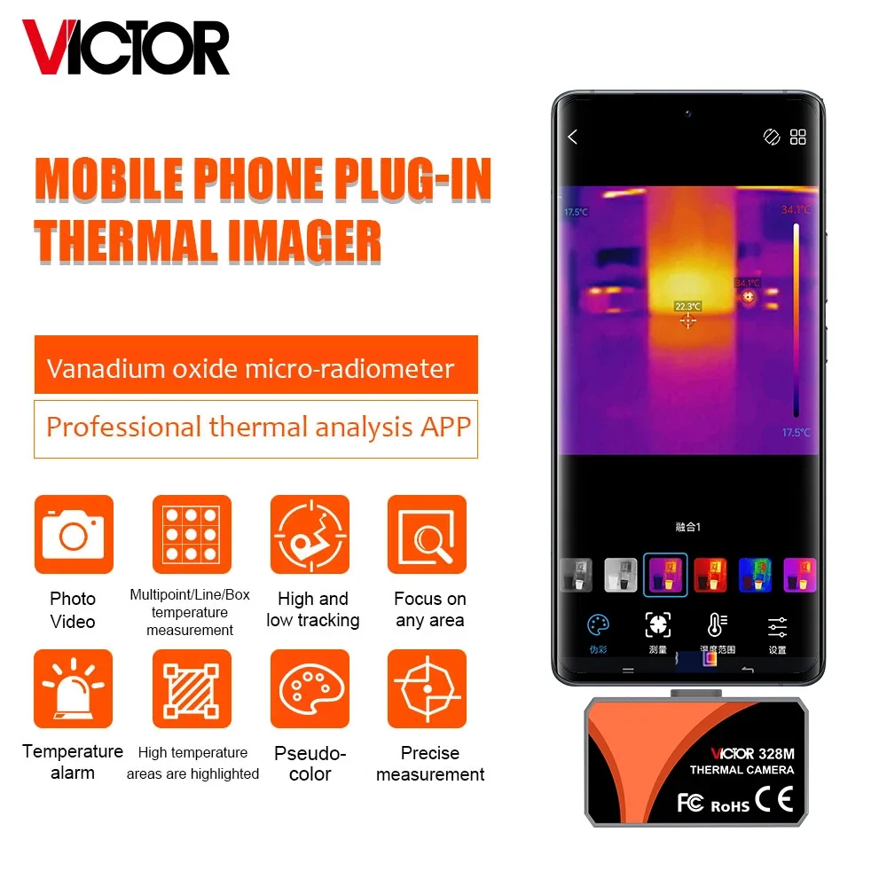HTI HT-203U: La Cámara Termográfica Infrarroja que Transforma tu Smartphone en un Herramienta de Diagnóstico Profesional