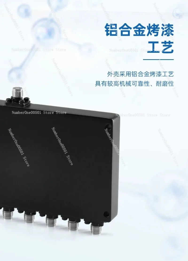 

QY-PS8-DC/3-SE 0-3000MHz 1 to 8 Power Divider Combiner for 2.4G GPS RF Test