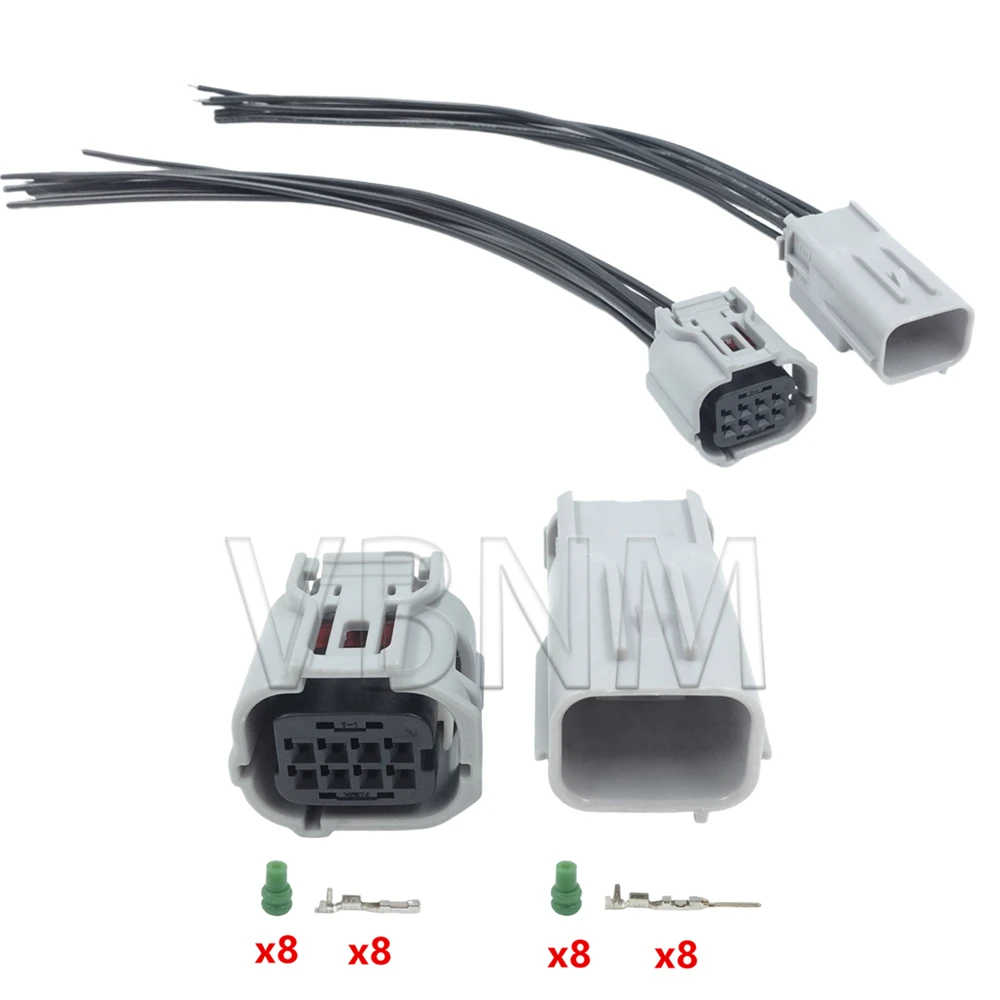 8 pinos 90980-12520 90980-12519 6189-1240 6188-0779 carro invertendo radar fio soquete sensor de estacionamento soquete para toyota