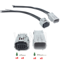 8 Pin 90980-12520 90980-12519 6189-1240 6188-0779 Car Reversing Radar Wire Socket Parking Sensor Socket For Toyota