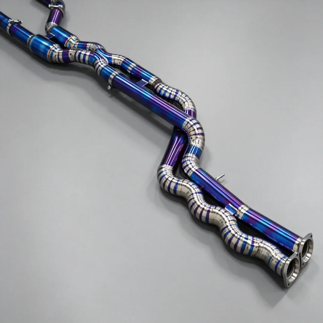 Valved Muffler for M2 M3 M4 F87 F82 F80 S55 3.0T Titanium Valve Catback Exhaust Quad Stainless Tips 2018-2020