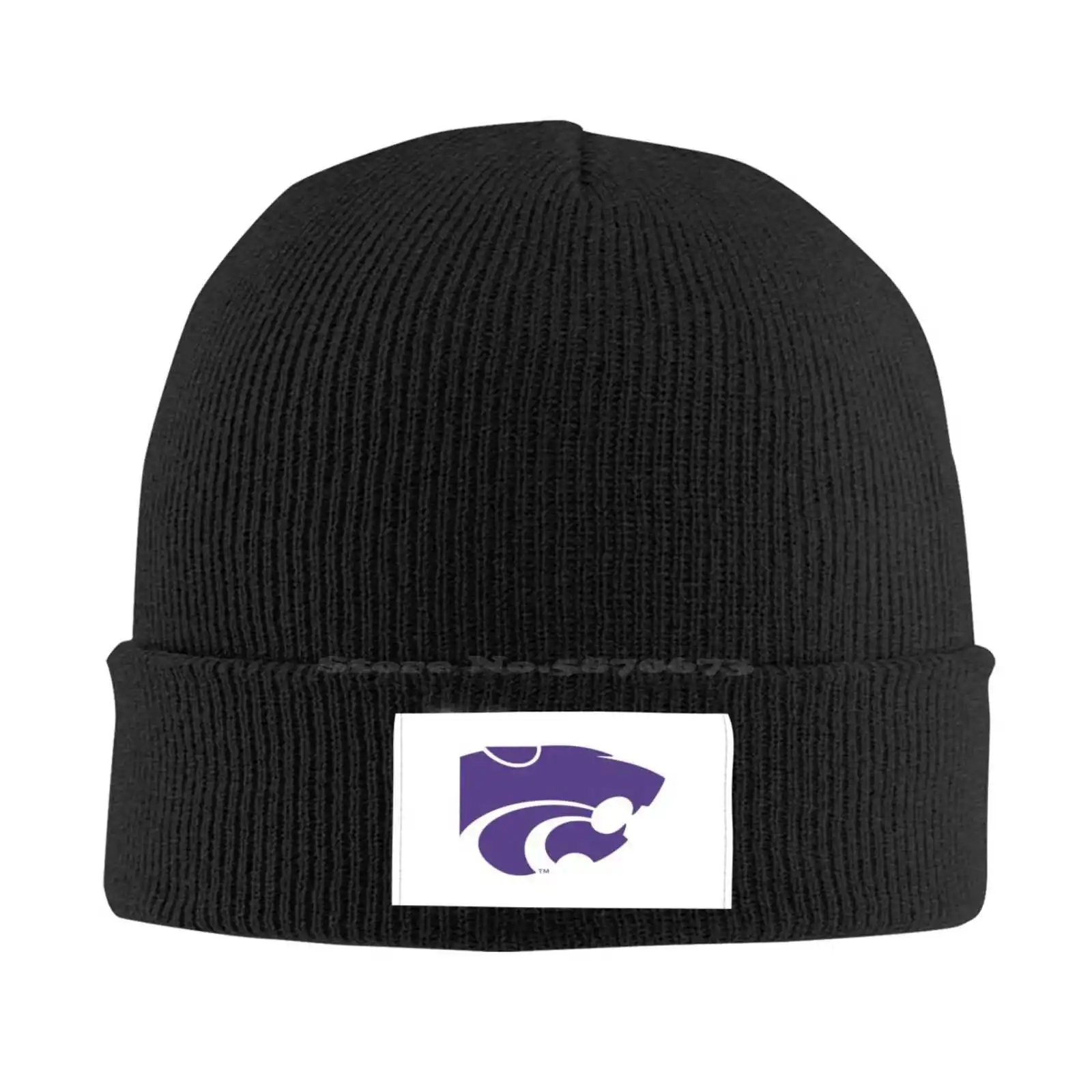 Kansas State Wildcats Logo Print Graphic Casual cap Baseball cap Knitted hat