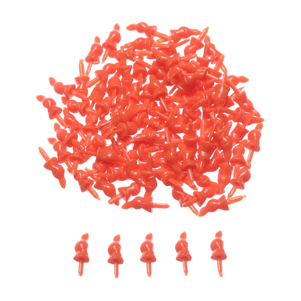 100 szt. Plastikowy lalka bałwan czerwony nos DIY pluszowe zwierzaki lalka lalka nosy Święty mikołaj pluszowy akcesoria do zabawek