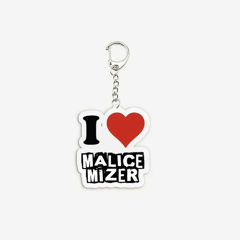 Acrylic Mana Sama Keychain for Accessories Bag Malice Mizer Key Chain Key Ring Pendant Keyring Chains Fans Gifts