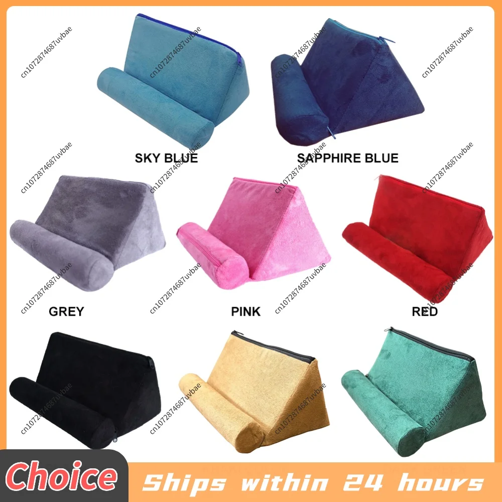 Multifunctional Lazy Tablet Pillow Stand Soft and Comfortable Sponge Pillow Holder for Lap Bed Desk Phone Kindle Reading Stand