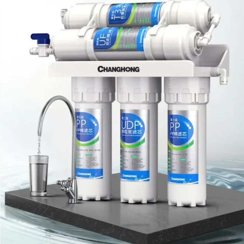 Purificador de água doméstico, água potável direta da torneira, máquina de ultrafiltração inferior de cinco estágios da cozinha purificador de agua