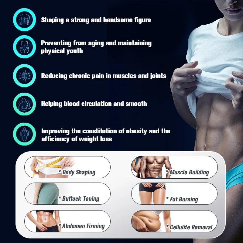 Professional EMS Body Sculpt Machine 6500W 15Tes MYOslim Muscle Stimulation Beauty Equipment for Waist Hip Abdomen Body Shaping
