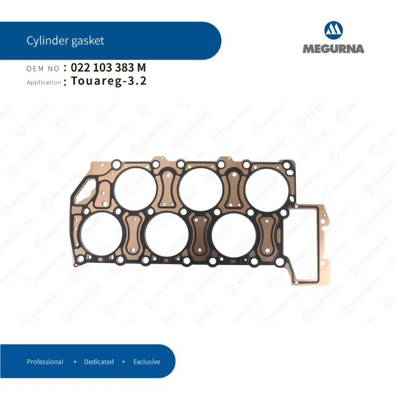 

MEGURNA Cylinder Head Gasket 022103383M for Audi A3 TT VW beetle EOS Multivan golf phaeton Touareg Porsche Cayenne 3.2 V6 Engine