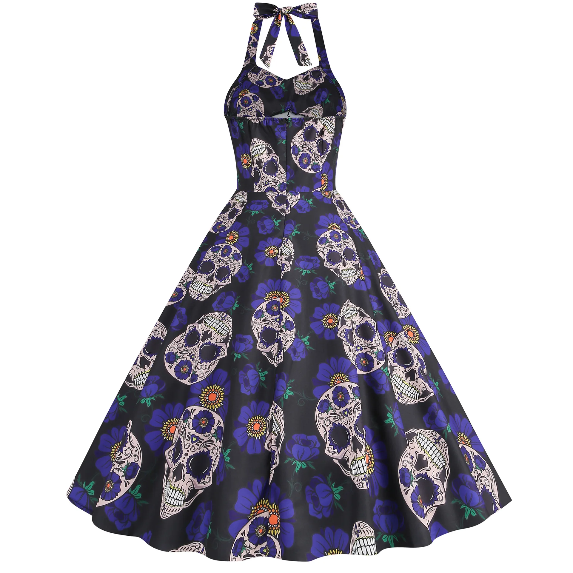 purple skull dress Skull Purple and Black Goth Samhain Meadow Halloweencore Ball Renaissance Pagan Witch Handfasting Medieval Wedding Gown / Dress 8 to 14