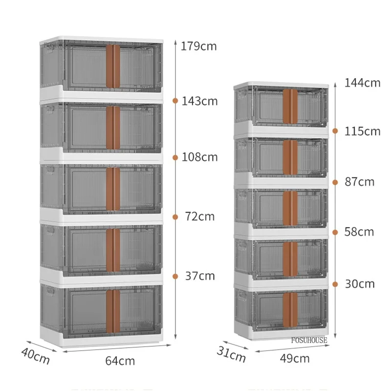 Multi-funtional Plastic Kitchen Cabinets Living Room Snack Toy Storage Locker Home Furniture Multi-layer Flip Kitchen Organizers