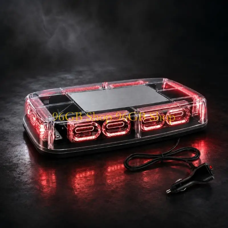 96GB 48W Vehicle Warning Light Bar with Selectable Flashing Modes